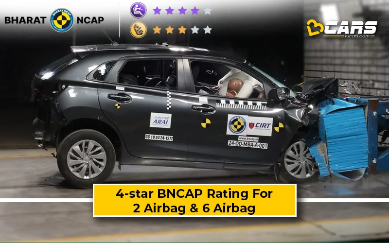 Maruti Baleno Scores 4-Star Rating In BNCAP Crast Tests
