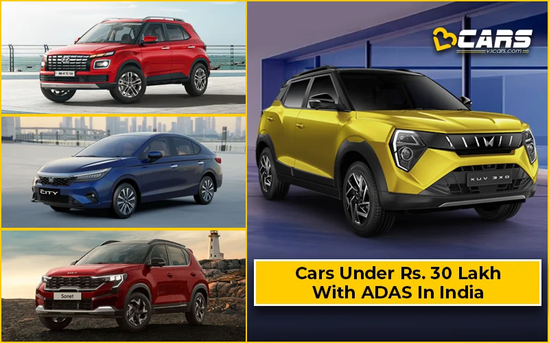 Cars With ADAS In India Under 30 Lakhs