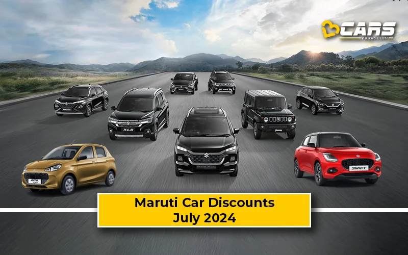 July 2024 — Maruti Suzuki Baleno, Swift, Fronx, Grand Vitara Discount Offers