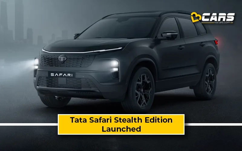 Tata Safari Stealth Edition Launched; Priced From Rs. 25.3 Lakh