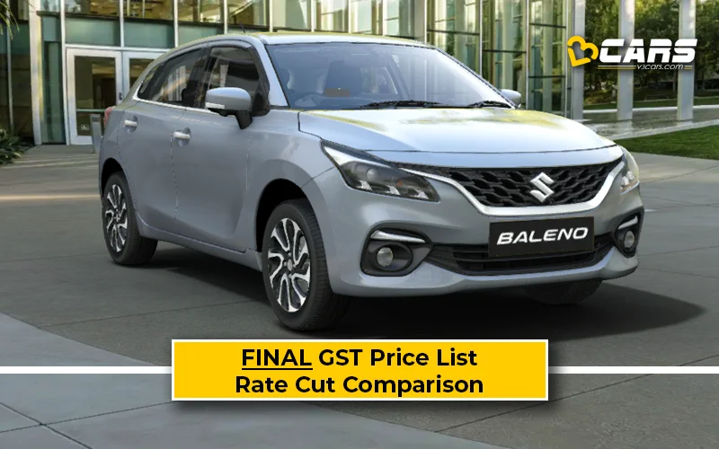 Final Maruti Baleno Price List After GST Rate Cut (Confirmed)