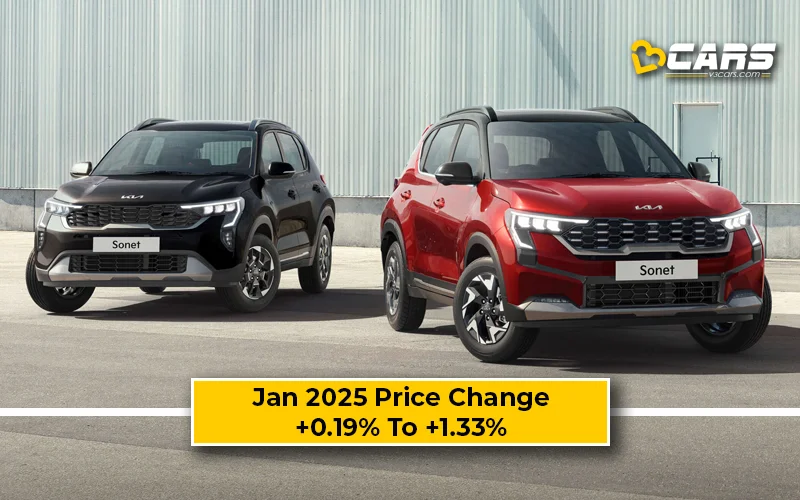 Kia Sonet 2025 Price Change — Hiked By Up To 12k