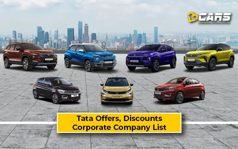 Tata Car Corporate Company Discount Offers