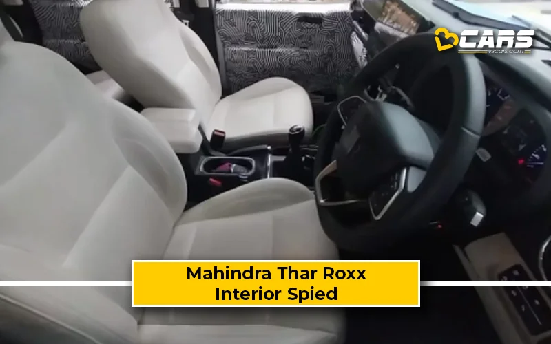 Mahindra Thar Roxx Interior