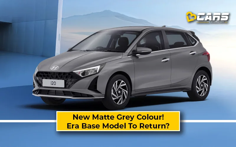 Scoop: Hyundai i20 Gets Matte Grey Colour; Era Base Model May Return