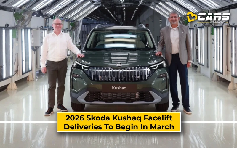 2026 Skoda Kushaq Facelift Deliveries To Begin In March