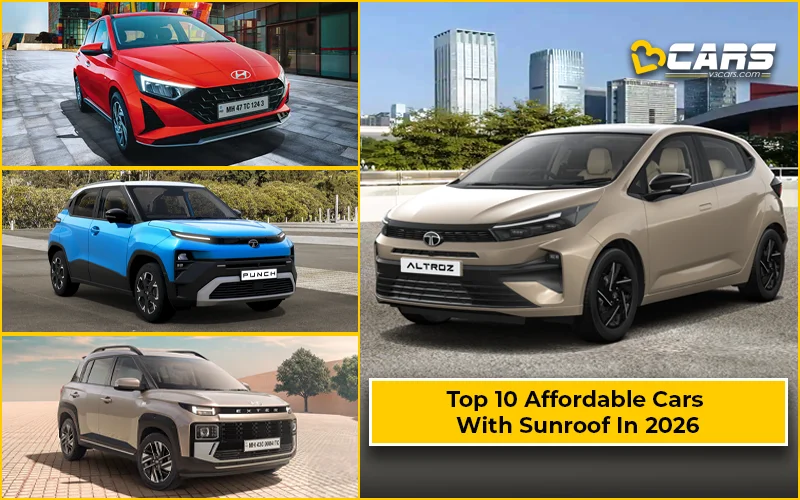 Top Affordable Cars With Sunroof Under Rs. 10.0 Lakh