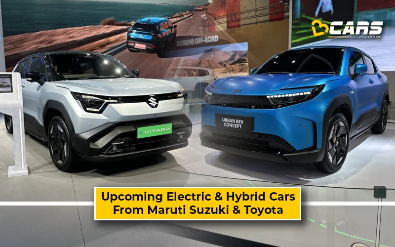 Upcoming Maruti Suzuki And Toyota Electric And Hybrid Cars And SUVs In 2025