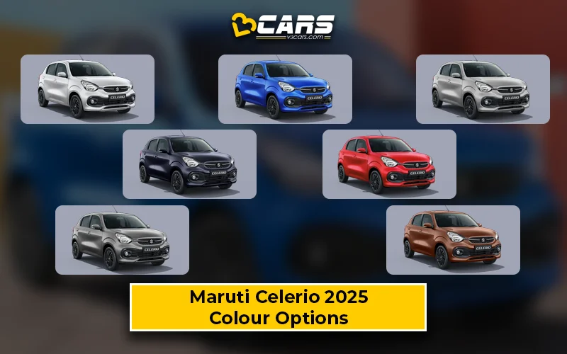 Maruti Celerio 2025 — All Exterior Colour Options (Variant-wise)