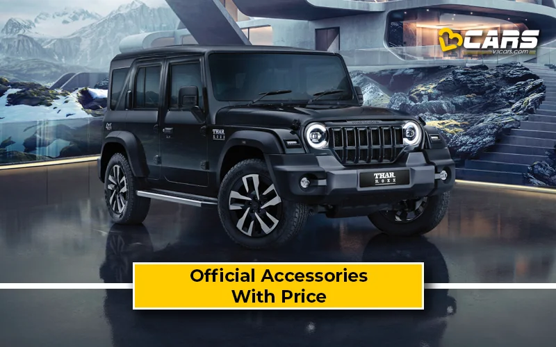 New Mahindra Thar Roxx Accessories Price List