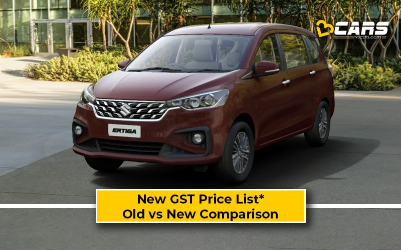 Maruti Ertiga — New GST Rate List