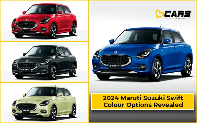 New Maruti Swift 2024 Colours - Check Maruti Swift Colour Options