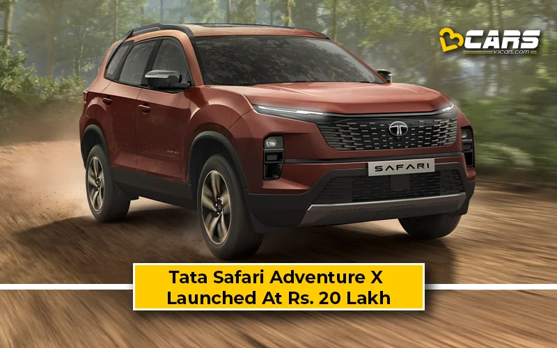 Tata Safari Adventure X Variants Launched; Prices Start At Rs. 20 Lakh