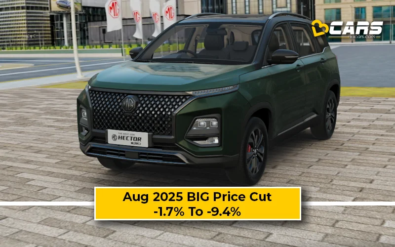 Up To Rs. 2.03 Lakh Price Drop For MG Hector Plus In August 2025