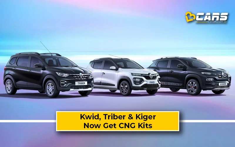 Renault Kwid CNG, Triber CNG And Kiger CNG Launched – Variants, Prices