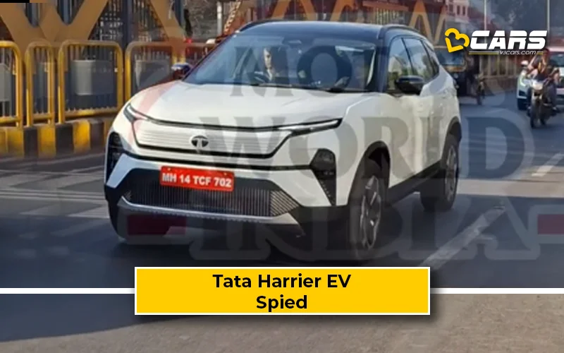 Tata Harrier EV Spotted Testing Without Camouflage Ahead Of Launch