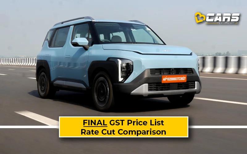 Final Kia Syros Price List After GST Rate Cut (Confirmed)