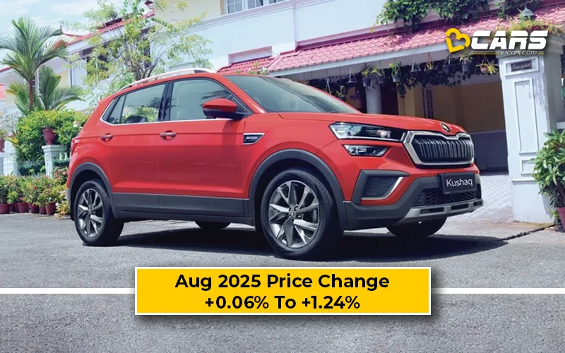 Skoda Kushaq 2025 Price Change — Hiked By Up To 20k