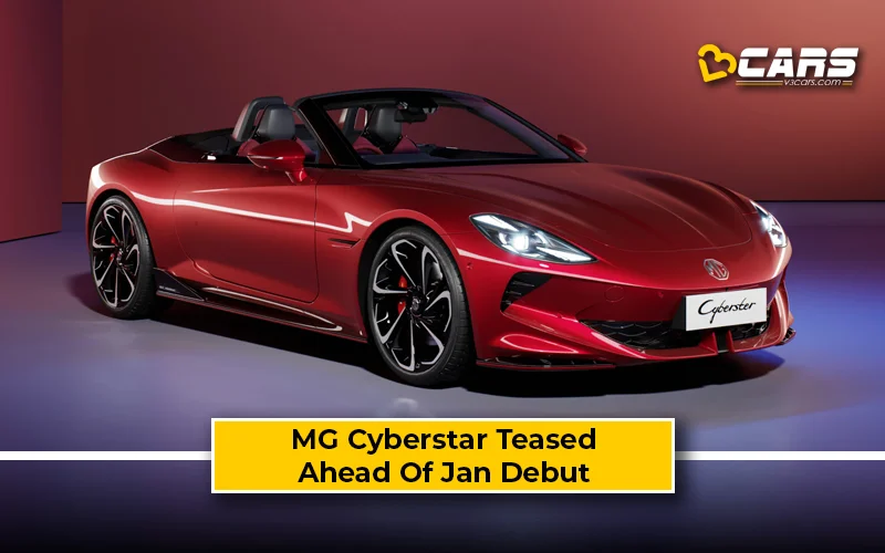 MG Cyberster Teased Ahead Of Auto Expo 2025 Debut