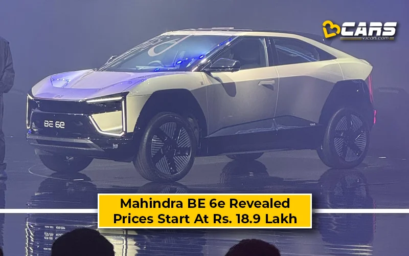 2024 Mahindra BE 6e Revealed – Prices Start At Rs. 18.90 Lakh