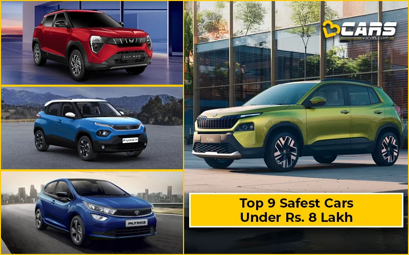 Safest Cars Under Rs. 8 Lakh