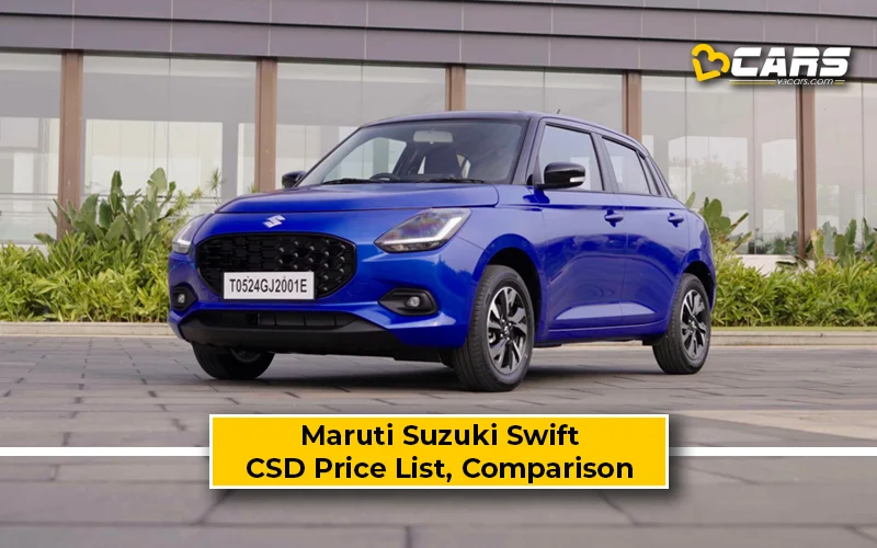 Maruti Suzuki Swift CSD Price List