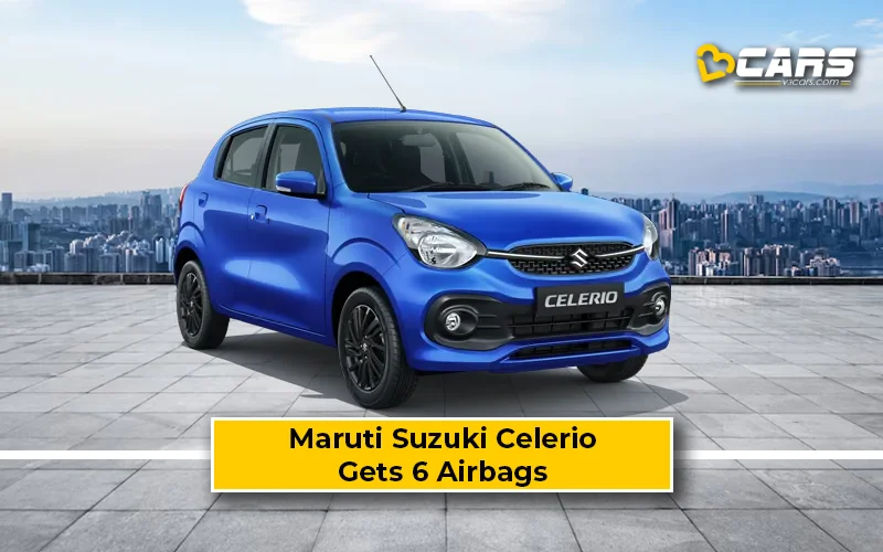 2025 Maruti Celerio Updated With 6 Airbags, 3-Point Seatbelts