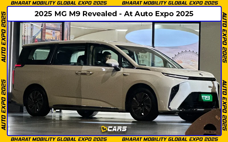 2025 MG M9 MPV Revealed At Auto Expo 2025 Debut