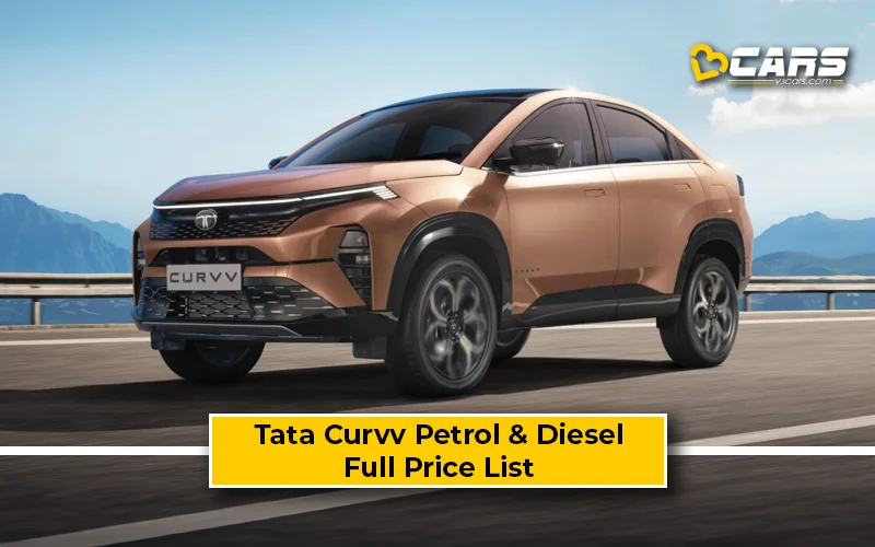 2024 Tata Curvv Petrol And Diesel Full Price List