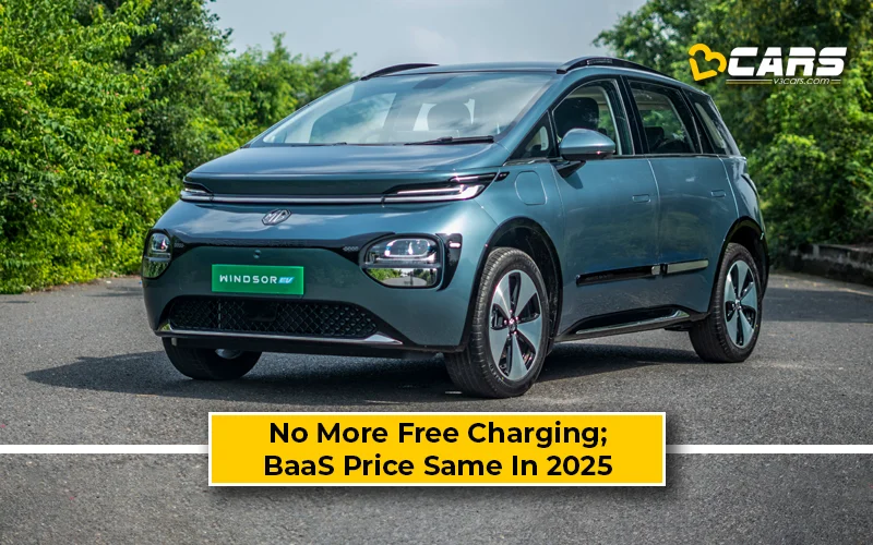 No More Free Charging With MG Windsor 2025; BaaS Price Updated