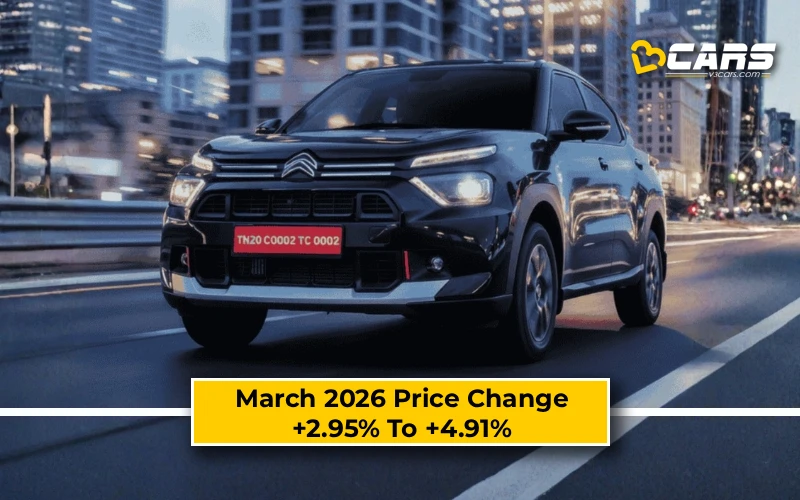 March 2026 Price Change +2.95% To +4.91%