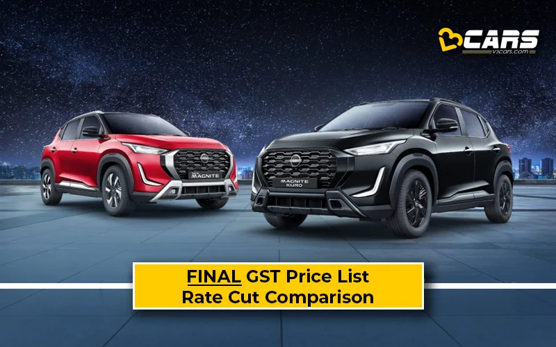 Final Nissan Magnite Price List After GST Rate Cut (Confirmed)