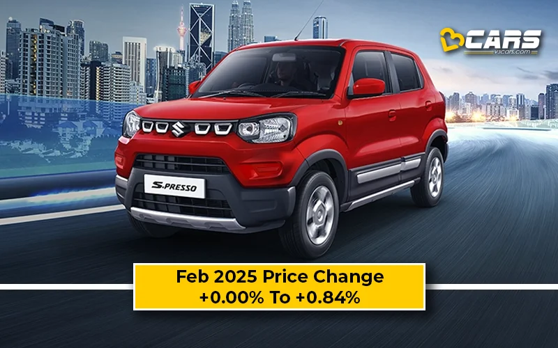 Maruti S-Presso 2025 Price Change — Hiked By Up To 5k