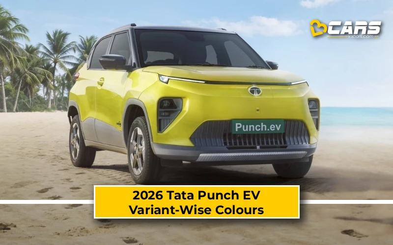 2026 Tata Punch EV Variant-Wise Colours