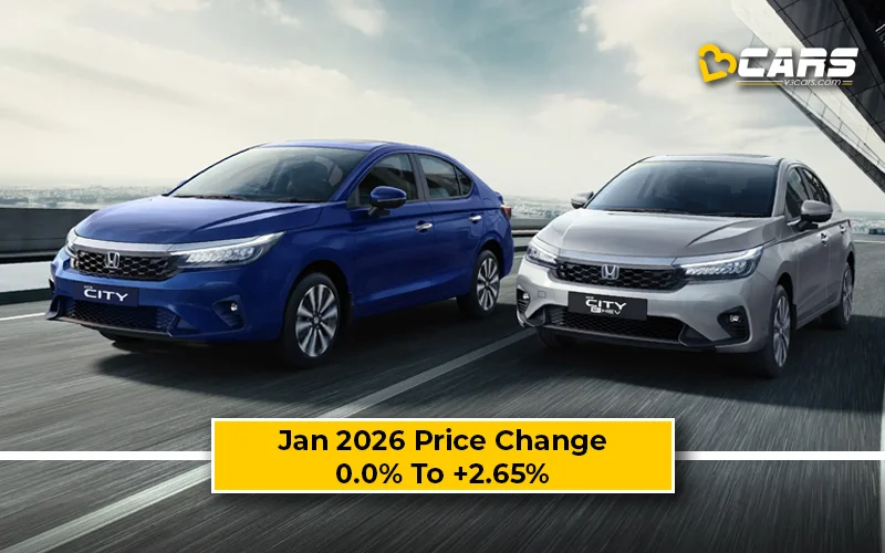 First Spot: Hybrid Honda City 2026 Jan Price Change — Hiked 52k