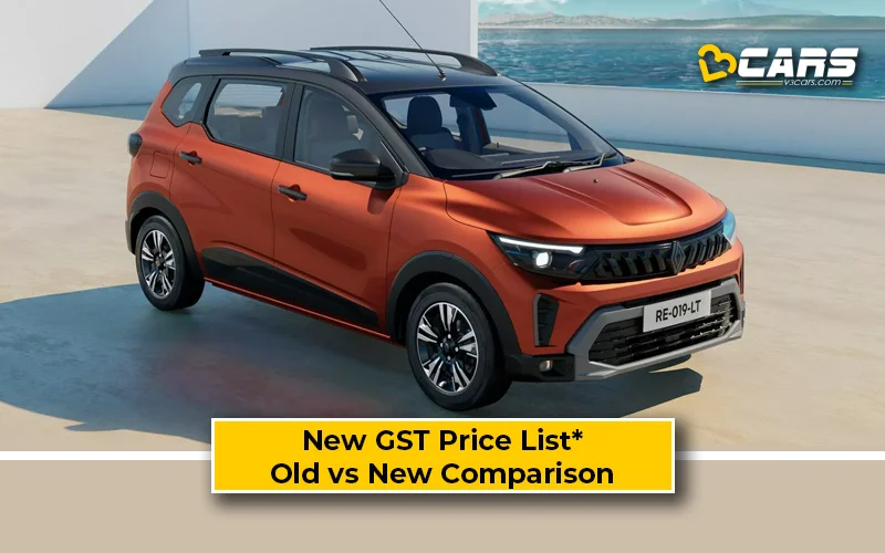 Renault Triber — New GST Rate List (Tentative; Sep 22)