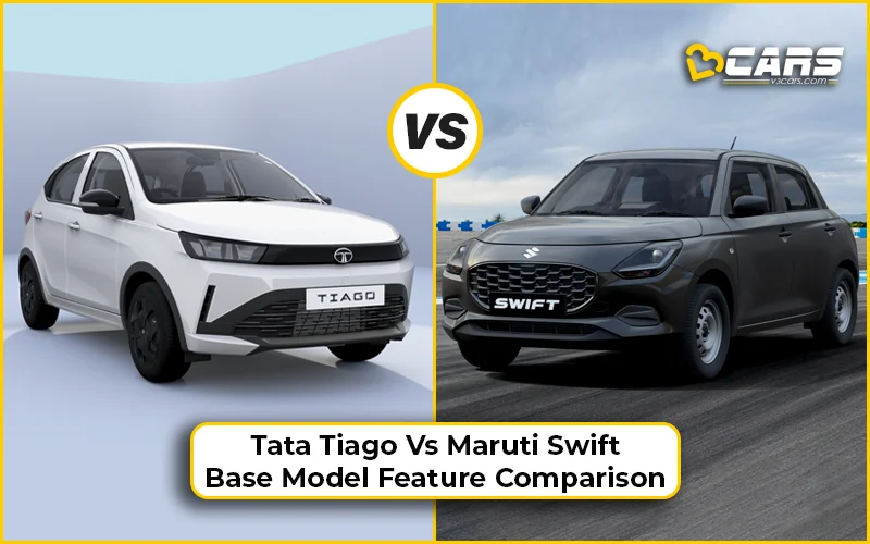 2026 Tata Tiago Vs Maruti Swift: Base Model Feature Comparison