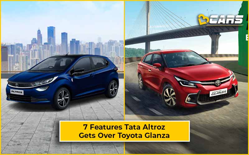 7 Features Tata Altroz Gets But Are Missing In Toyota Glanza