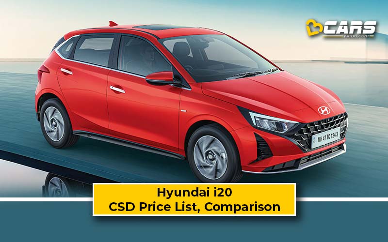 hyundai i20 csd price list 2024