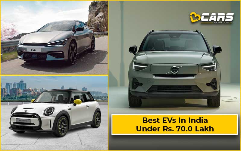 Best EVs Under 70 Lakh In India (Updated)