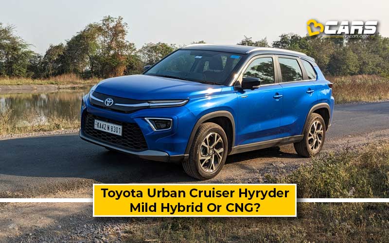 Toyota Urban Cruiser Hyryder Mild Hybrid Vs CNG Comparison