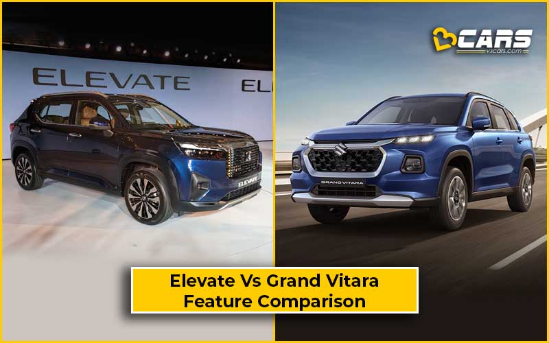 Honda Elevate Vs Maruti Suzuki Grand Vitara Features Comparison