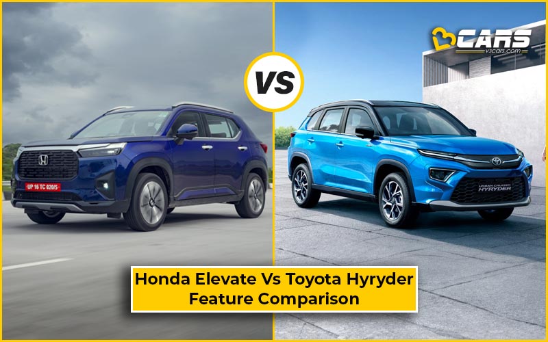 Honda Elevate Vs Urban Cruiser Hyryder (Toyota) Feature Comparison