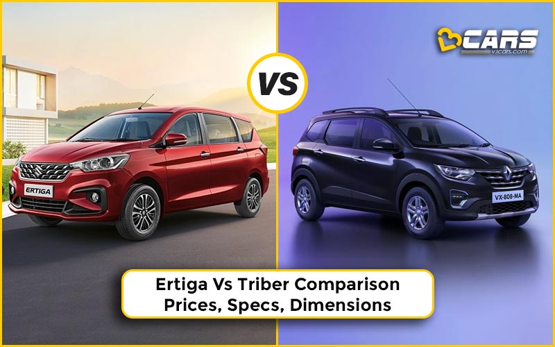 Ertiga Vs Triber Comparison Prices Specs Dimensions 0690