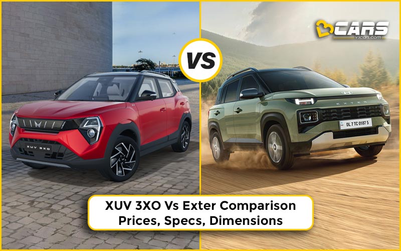 XUV 3XO Vs Exter Comparison | Prices, Specs & Dimensions