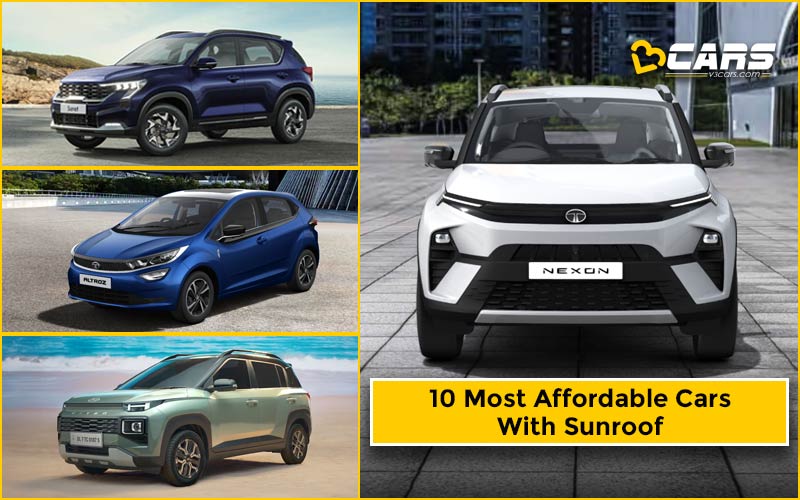 10 Most Affordable Cars With Sunroof Option - V3Cars