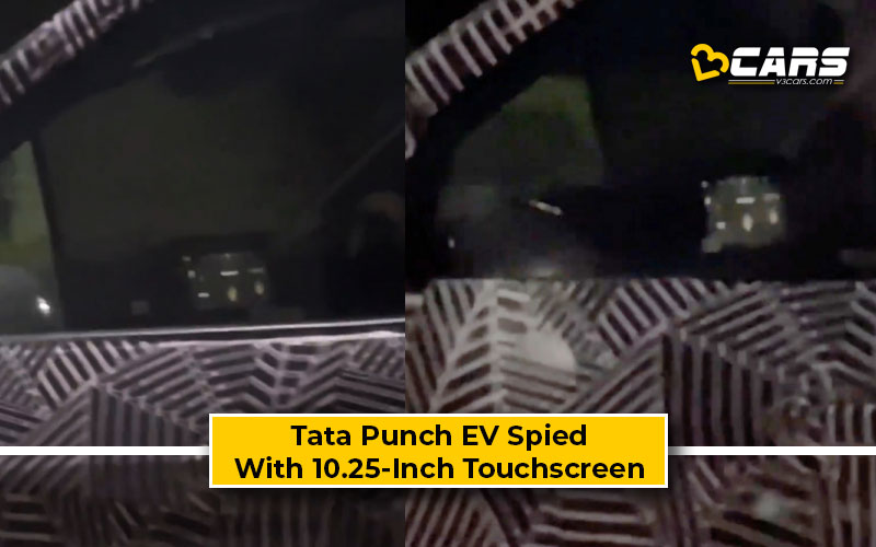 Tata Punch EV Spied With 10.25-Inch Infotainment System