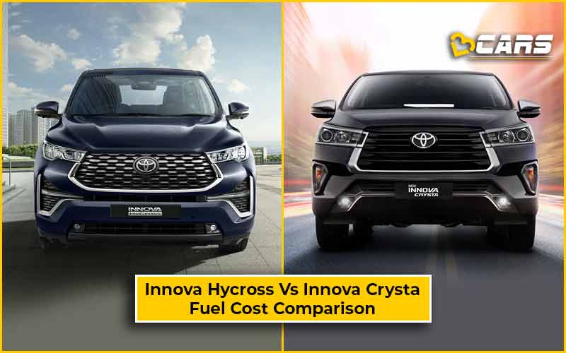 Toyota Innova Hycross Hybrid Petrol Vs Innova Crysta Diesel-Automatic