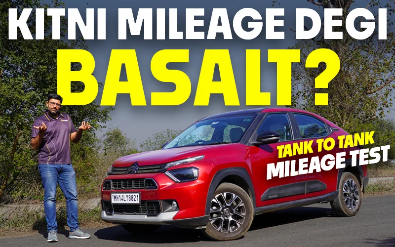 Citroen Basalt Turbo-Petrol Mileage Test using Tank-to-tank Method w/ Drive Impressions